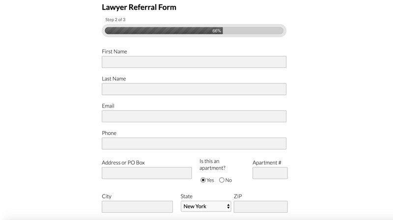 NYC Bar Legal Referral Service website screenshot