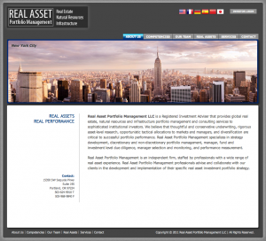 Real Asset Portfolio Management screenshot