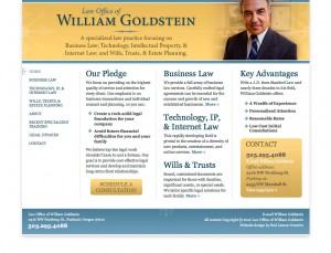 Law Office of William Goldstein screenshot